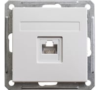 Механизм компьютерной розетки Systeme Electric W59 RJ45 кат.5Е, механизм, ГРАФИТ RSI-152K5E-13-86