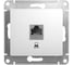 Механизм компьютерной розетки Systeme Electric GLOSSA PRO RJ45 кат.5E, белый GSL000181KRU 1