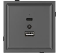 Механизм USB розетки Arlight SCT-TENDO-MUAC-SFPL-GR 1шт 054538