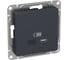Механизм розетки EKF USB-С, быстрая, графит Эпика UP1-SOG-USBCF 2
