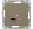 Механизм розетки EKF USB-С, быстрая, шампань Эпика UP1-SOC-USBCF 1