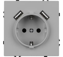 Механизм розетки Arlight с USB зарядкой SCT-NOBE-MUAA-SFPL-IS 1шт 059443