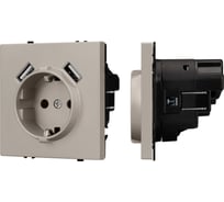 Механизм розетки Arlight с USB зарядкой SCT-NOBE-MUAA-SFPL-CA 1шт 059442