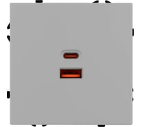 Механизм розетки Arlight с быстрой USB зарядкой SCT-NOBE-MUAC-SFPL-FC-IS 1шт 059447