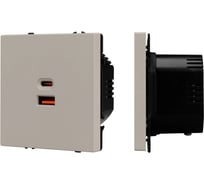 Механизм розетки Arlight с быстрой USB зарядкой SCT-NOBE-MUAC-SFPL-FC-CA 1шт 059446