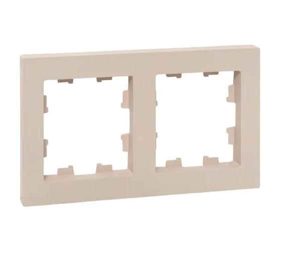 2 - местная рамка EKF IP44, кремовая, пластик Эпика UP1-FPI-02-44 1