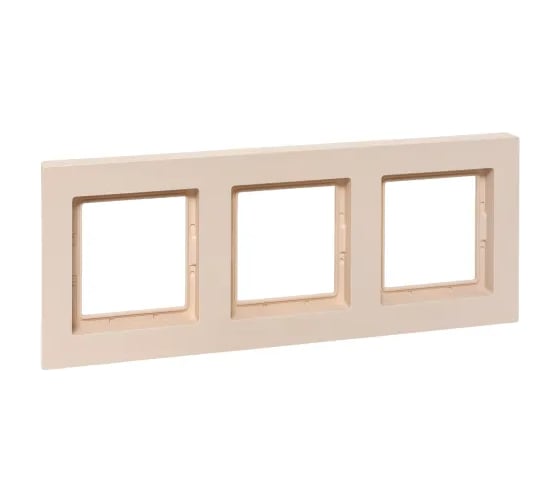 3 - местная рамка EKF IP44, кремовая, пластик Эпика UP1-FPI-03-44 1
