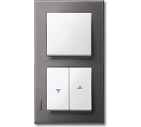 2-ая жалюзийная клавиша Systeme Electric Merten SM Белый глянец SE MTN432419