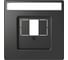 Центральная накладка для TAE/Audio/USB Systeme Electric Merten D-Life Антрацит SE MTN4250-6034 1