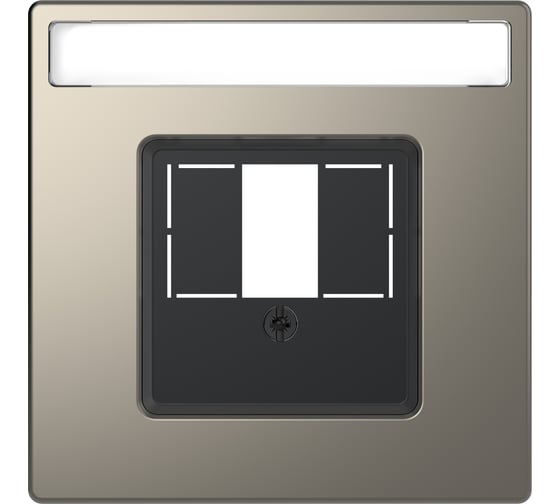 Центральная накладка для TAE/Audio/USB Systeme Electric Merten D-Life Никель SE MTN4250-6050 1