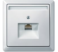 Накладка 1-ой телефонной/компьютерной розетки Systeme Electric Merten SD Белый, наклонной, термопласт SE MTN291819
