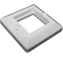 Лицевая рамка для настенной коробки TWT французского стандарта 45x45 белая WP45x45-WH