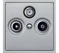 Накладка розетки TV-FM/TV-FM-SAT Systeme Electric Merten SM Алюминий SE MTN297560