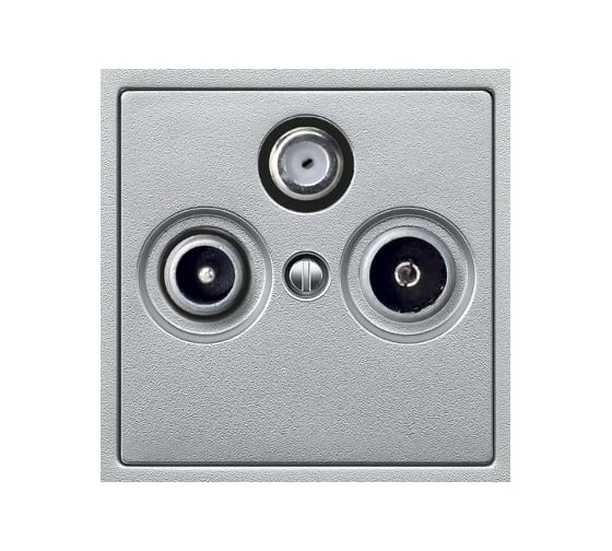 Накладка розетки TV-FM/TV-FM-SAT Systeme Electric Merten SM Алюминий SE MTN297560 1