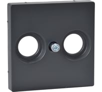Накладка розетки TV-FM Systeme Electric Merten SM Антрацит SE MTN4122-0414
