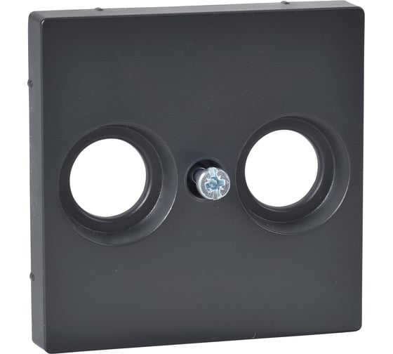 Накладка розетки TV-FM Systeme Electric Merten SM Антрацит SE MTN4122-0414
