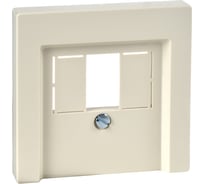 Накладка 2-ой аудиорозетки Systeme Electric Merten SM Бежевый глянец мех М46701х SE MTN296044