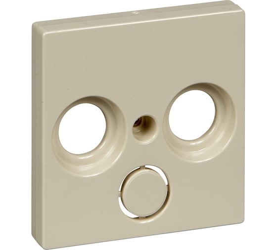 Накладка розетки TV-FM/TV-FM-SAT Systeme Electric Merten SM Бежевый глянец SE MTN296744 1