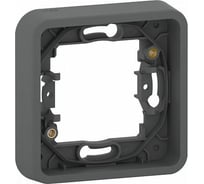 1-местная рамка Systeme Electric Mureva Styl без винтов IP55 антрацит MUR34107