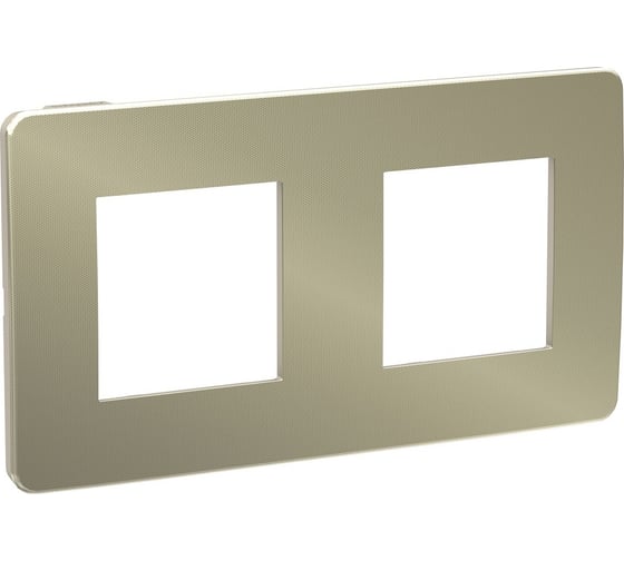 2-постовая рамка Systeme Electric UNICA STUDIO бронза/бежевый NU280451 1