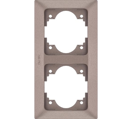 Вертикальная 2-местная рамка NE-AD Aras, Мокка, 93-25-61 1
