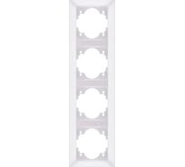 Вертикальная 4-местная рамка NE-AD Aras, Белый жемчуг, 93-26-81