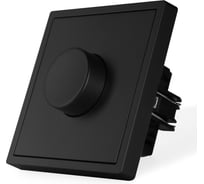 Диммер Vell черный, механический поворотный, с тонкой пластиковой рамкой {BK-1D-Grand} 1394934