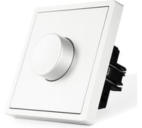 Диммер Vell белый, механический поворотный, с тонкой пластиковой рамкой {WH-1D-Grand} 1394933