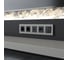 Рамка на 5 постов WERKEL Slab W0052917 (дымчатый софт) a071630 2