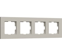 Рамка на 4 поста WERKEL Slab W0042917 (дымчатый софт) a071628