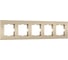 Рамка на 5 постов WERKEL Slab W0052911 (шампань софт) a071629 1