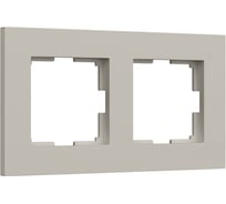 Рамка на 2 поста WERKEL Slab W0022917 (дымчатый софт) a071621