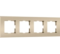 Рамка на 4 поста WERKEL Slab W0042911 (шампань софт) a071627