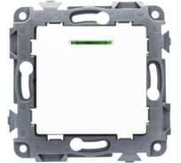 Механизм выключателя одноклавишный с индикацией ЕТР Сontact, 10A, белый (10шт) 80002-10