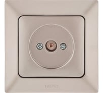 Проходная/концевая розетка TV NE-AD Aras, Бронза, 93-123-07