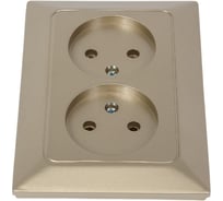 Розетка NE-AD 2-гнезда без заземления, керамика, 16А, 250В, Aras, Бронза, 93-123-75-P