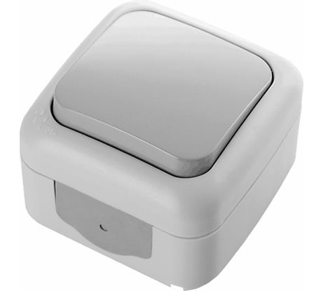 Одноклавишный выключатель VIKO серый, открытая установка 90555501