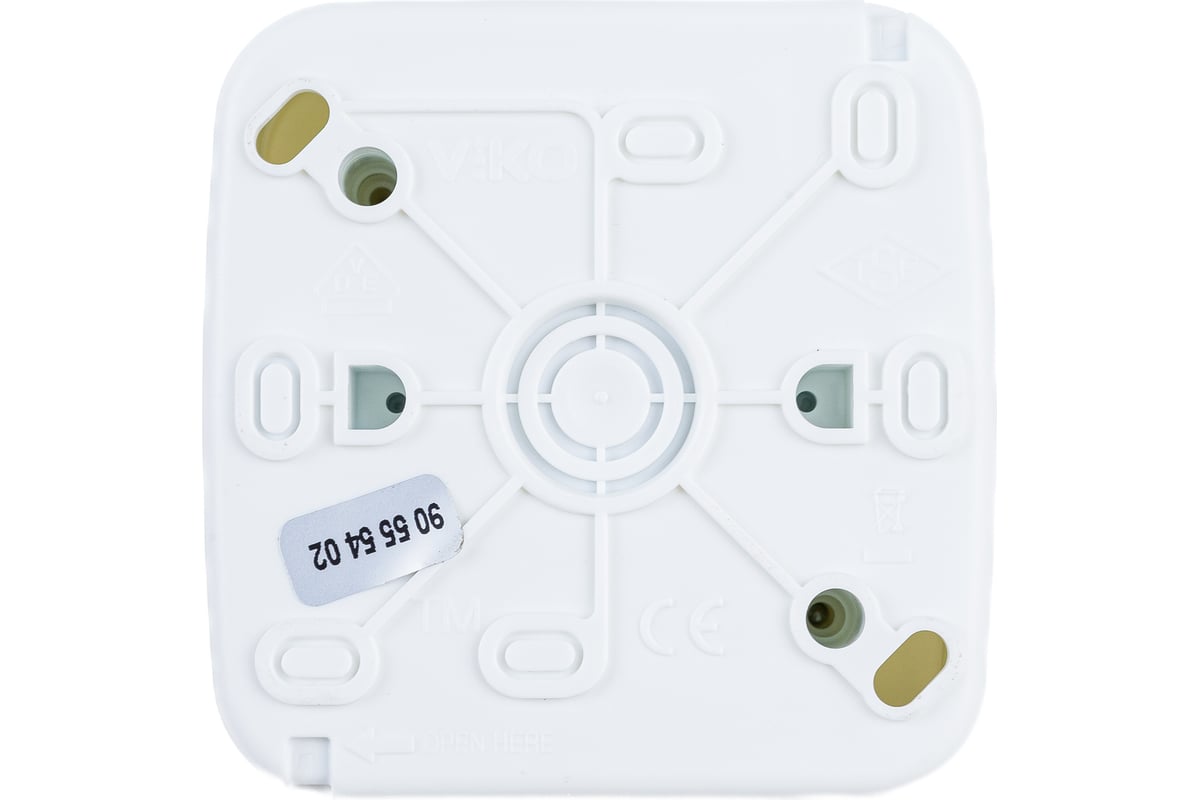 Двухклавишный выключатель VIKO белый, открытая установка 90555402 ...