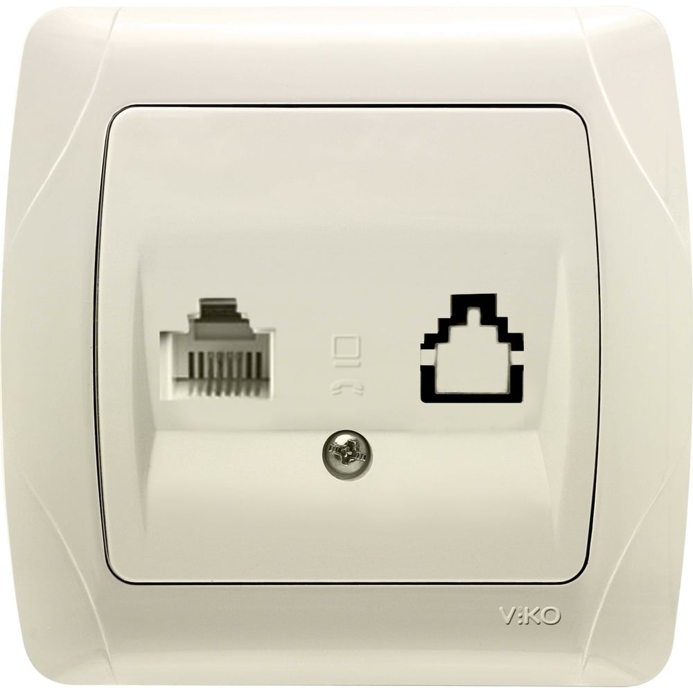Розетка VIKO TF гнездо кремовая, Carmen 90562013 - выгодная цена ...