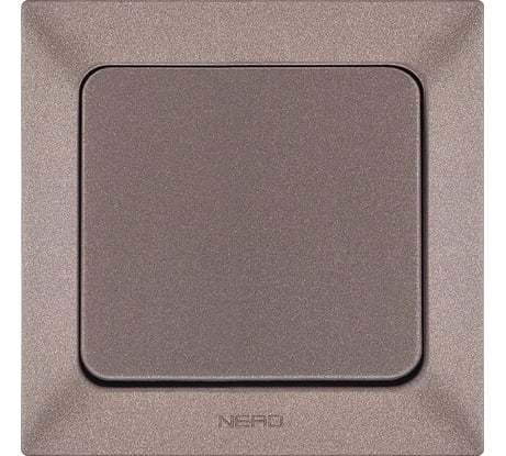 1-клавишный выключатель NE-AD 10А, 250В, Aras, Мокка, 93-125-01