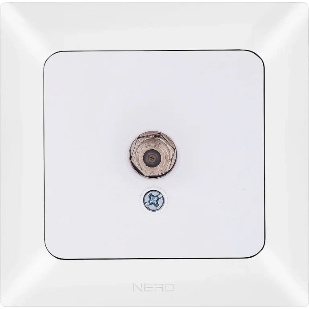 Розетка SAT NE-AD F-KONNEKTOR, экран, Aras, Белый жемчуг, 93-126-25 ...