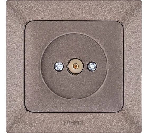 Проходная/концевая TV розетка NE-AD Aras, Мокка, 93-125-07