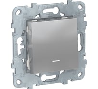 1-клавишный кнопочный выключатель Systeme Electric UNICA NEW с подсветкой 10A NU520630N