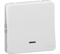 Механизм кнопочного выключателя Systeme Electric MUREVA S с подсветкой, белый, IP55 MUR39127
