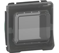 Накладка с крышкой Systeme Electric MUREVA S для механизмов Unica, АНТРАЦИТ, IP55 MUR35106