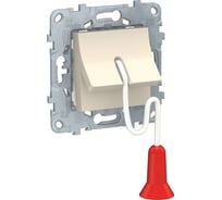 Выключатель Systeme Electric UNICA NEW со шнуром 1 м, без фиксации, сх. 1, бежевый NU522644