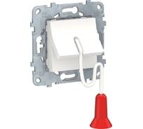Выключатель Systeme Electric UNICA NEW со шнуром 1 м, без фиксации, сх. 1, белый NU522618