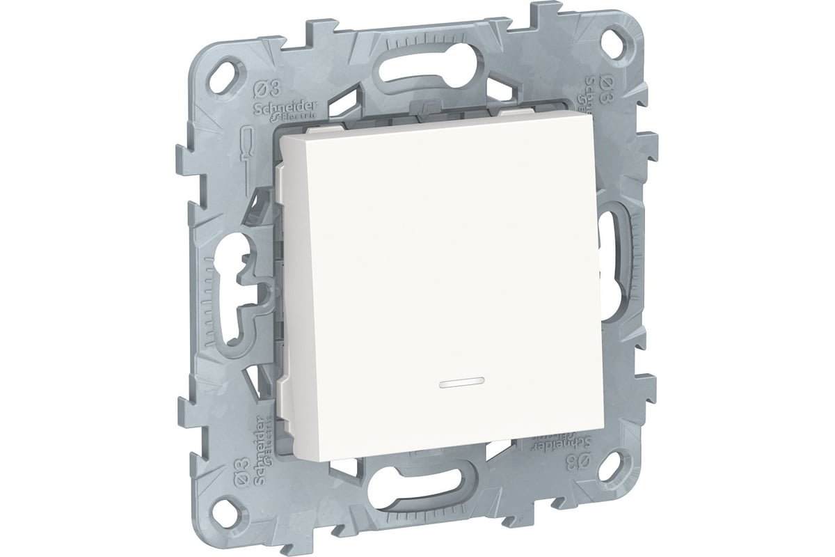 1-клавишный кнопочный выключатель Schneider Electric UNICA NEW с ...
