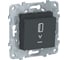 Карточный выключатель Systeme Electric UNICA NEW с подсветкой, 10 А, антрацит NU528354 1
