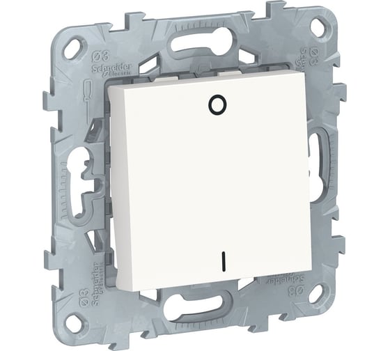 Двухполюсный 1-клавишный выключатель Systeme Electric UNICA NEW NU526218 1